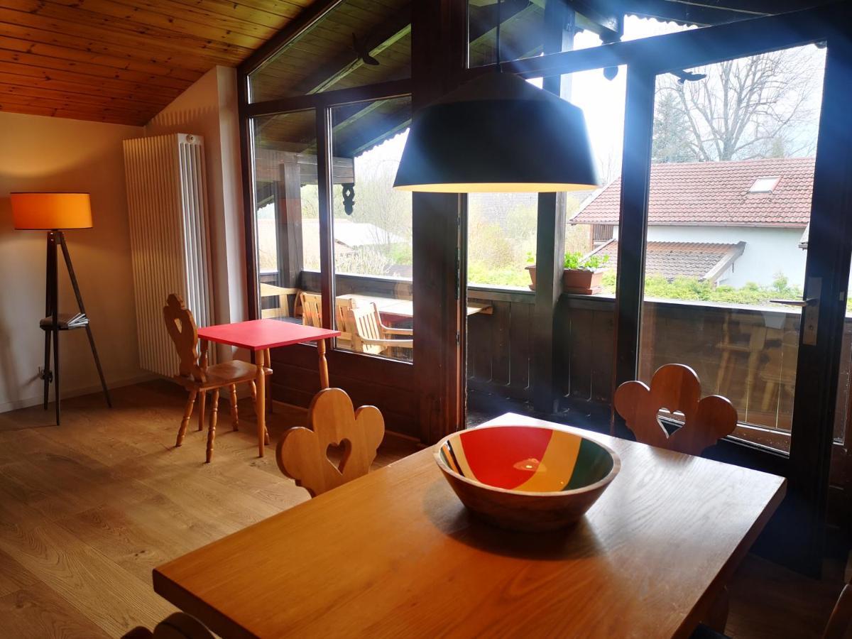 Chalet Chiemgau 90 Qm 3 Zimmer Balkon Daire Übersee Dış mekan fotoğraf